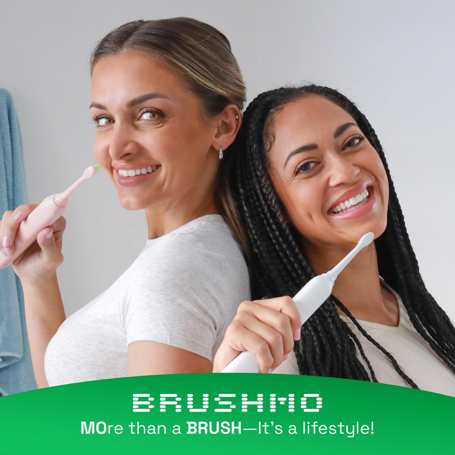 Brushmo Gum Care Sensitive Replacement Toothbrush Heads, Compatible with Philips Sonicare Click-on Toothbrush Handles, 8 Standard Heads, Extra Soft Dupont Bristles for Sensitive Teeth, BM658, White