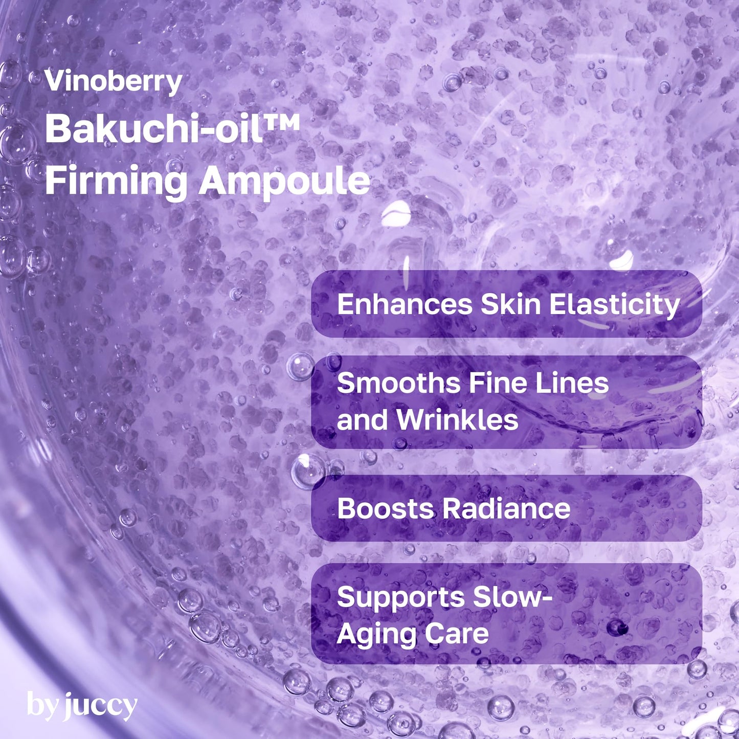 Byjuccy Vinoberry Bakuchiol Ampoule Serum, Anti-Aging Face Oil, 1.01 floz
