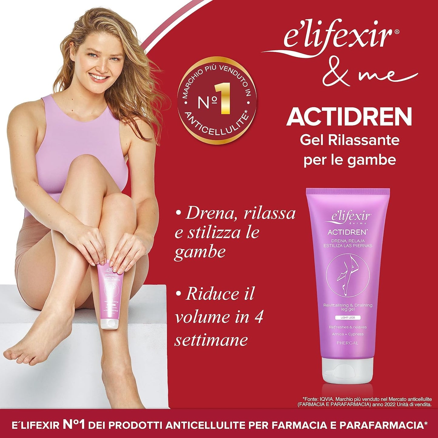 Elifexir Actidren Gel - 200ml Slimming Body Gel for Targeted Fat Reduction