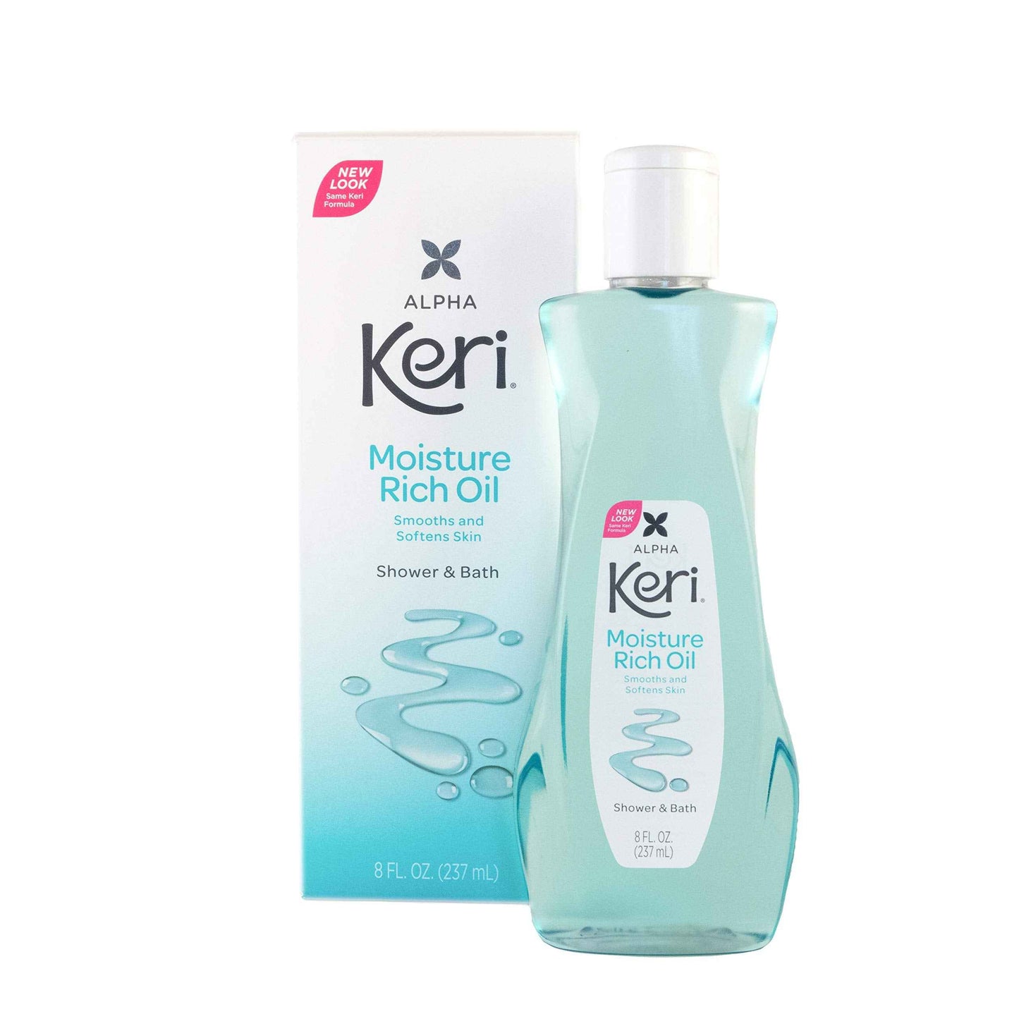 Keri Moisture Rich 8 Ounce Shower Oil and 20 Ounce Original Whole Body Lotion