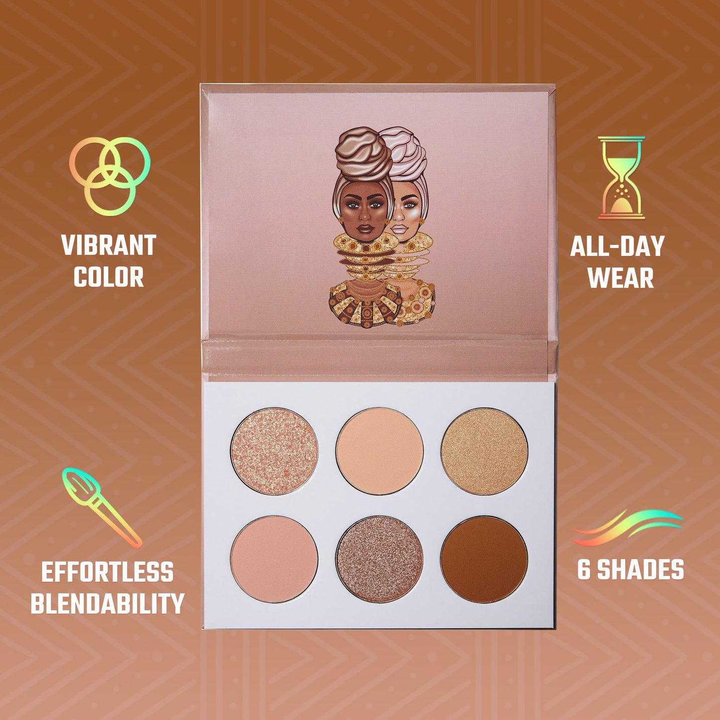 Juvia's Place Palette The Taupes - Nude Shades with Deep Browns, Shades of 6, Professional Eye Makeup, Pigmented Palette, Makeup Palette for Eye Color & Shine