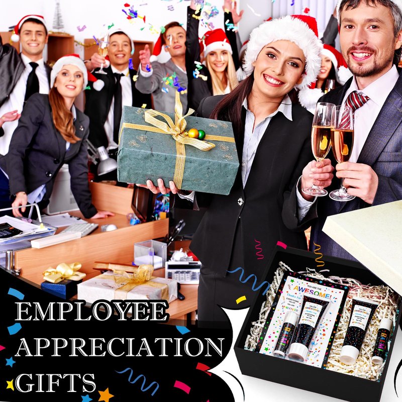 Dansib 15 Pack Employee Teacher Appreciation Gifts Bulk Lip Balm Hand Cream Teacher Employee Staff Team Thank You Gifts You're Awesome Volunteer Nurse Appreciation Party Favor for Women Men Coworker