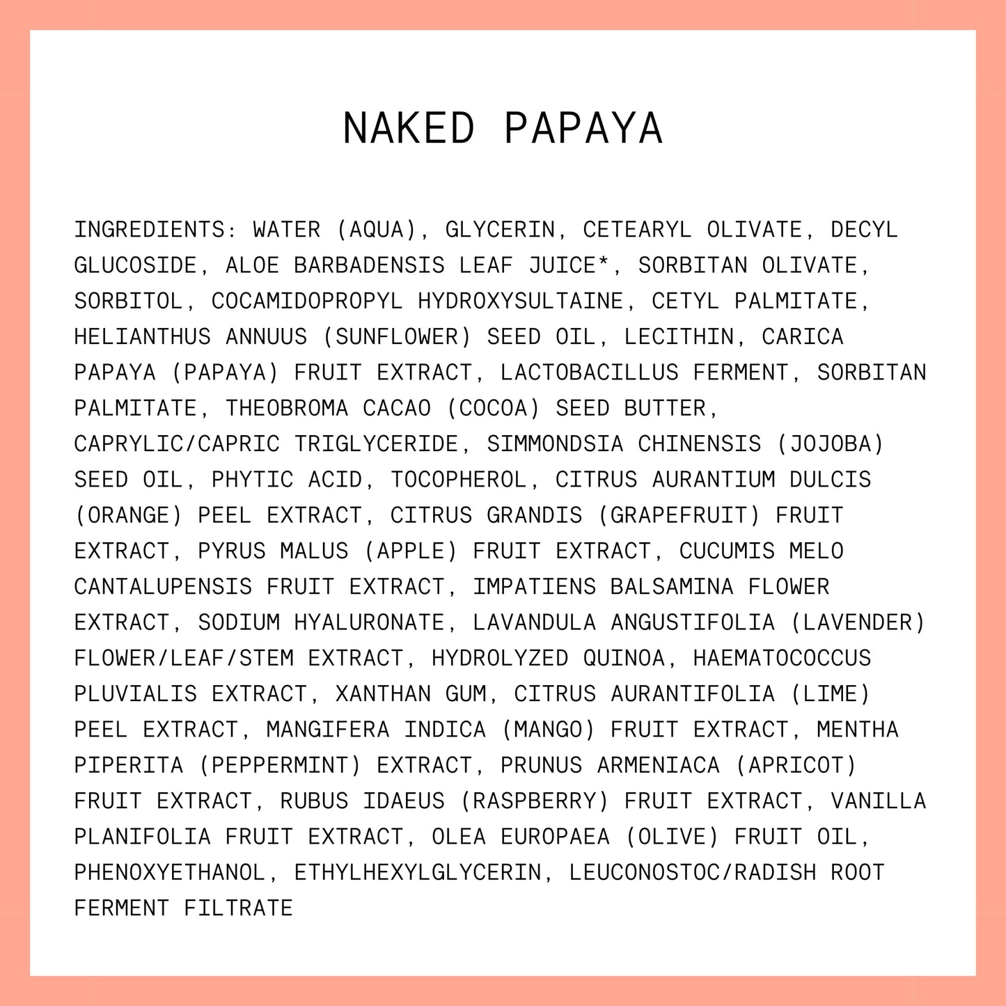 Kinship Naked Papaya Hydrating Gentle Cleanser | Natural Cream Face Wash | Vitamin E, Jojoba Oil Facial Cleanser | Makeup Remover | Sensitive Skin Care (5.25 Oz)