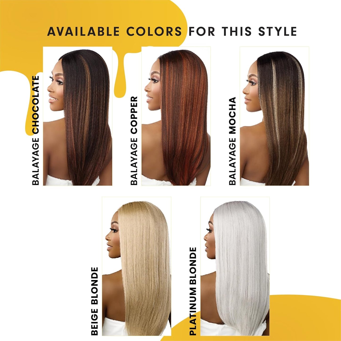Sensationnel Butta Lace Wigs - Unit 47 Synthetic Lacefront with 5-Inch Deep Parting | Balayage Mocha Color