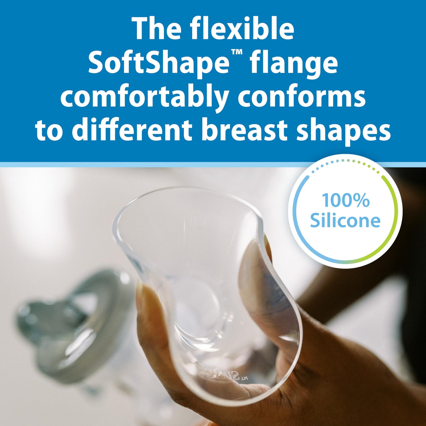 Dr. Brown’s Manual Breast Pump with SoftShape 100% Silicone Shield (B, 25mm flange) & Anti-Colic Options+ Wide-Neck Baby Bottle 5 oz/150 mL, with Level 1 Slow Flow Nipple