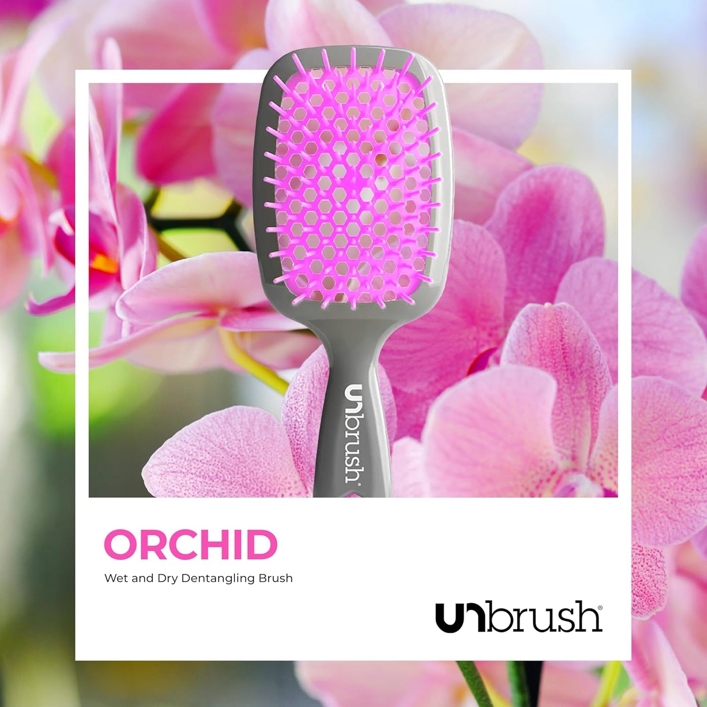 FHI Heat Detangling Brush - Pain-Free Brushing for Wet & Dry Hair | Durable DuoFlex Anti-Static Bristles, Lightweight Handle