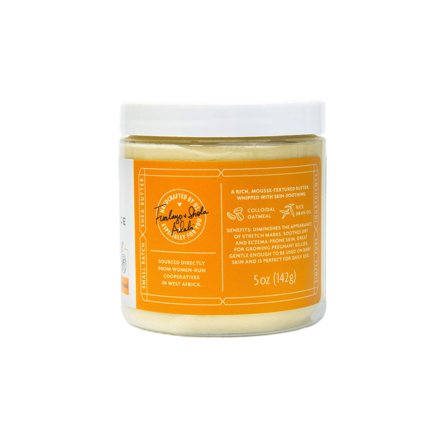 Shea Radiance P.U.R.E. Whipped Shea Butter with Colloidal Oatmeal - Whipped Body Butter Blended with Skin Soothing Oatmeal & Moisturizing Rice Bran Oil | Citrus Blossom (5 oz)