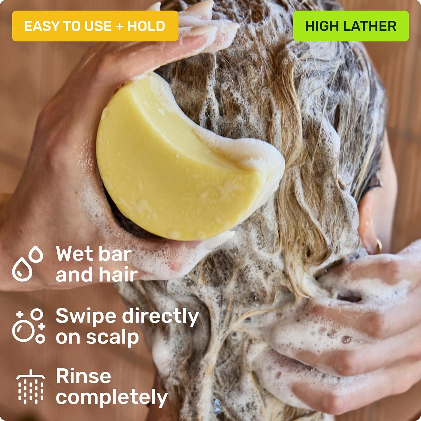 Ethique Clarifying Shampoo Bar for Oily Hair - Castor Oil, Vegan & Plastic-Free | 3.88 oz