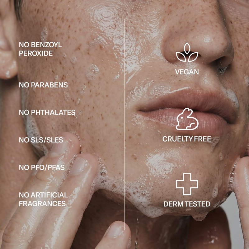 Geologie Acne Control Face Wash | 2% Salicylic Acid Exfoliating Cleanser | Clears Skin, Controls Oil & Prevents Breakouts | Clean Citrus Scent | For Men & Women | 6 fl oz