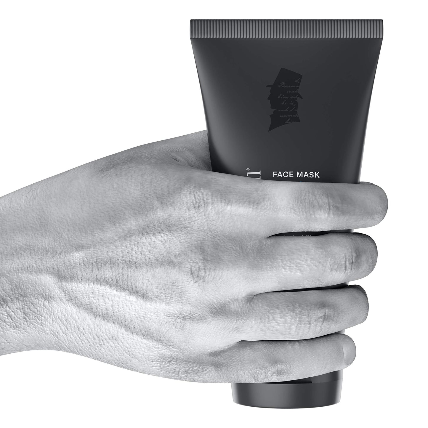 Beau Brummell Men’s Face Mask Detoxifying Facial Treatment with Kaolin Clay & Activated Charcoal | Deep Cleansing Formula | 5 FLOZ Tube Lasts Approx 6-Months |Made In USA