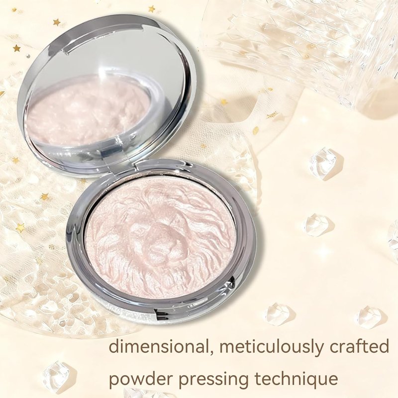 K'APEINE Highlighter Makeup Palette - Pearl Shimmer & Glitter Finish | Smooth Baked Highlighter Kit