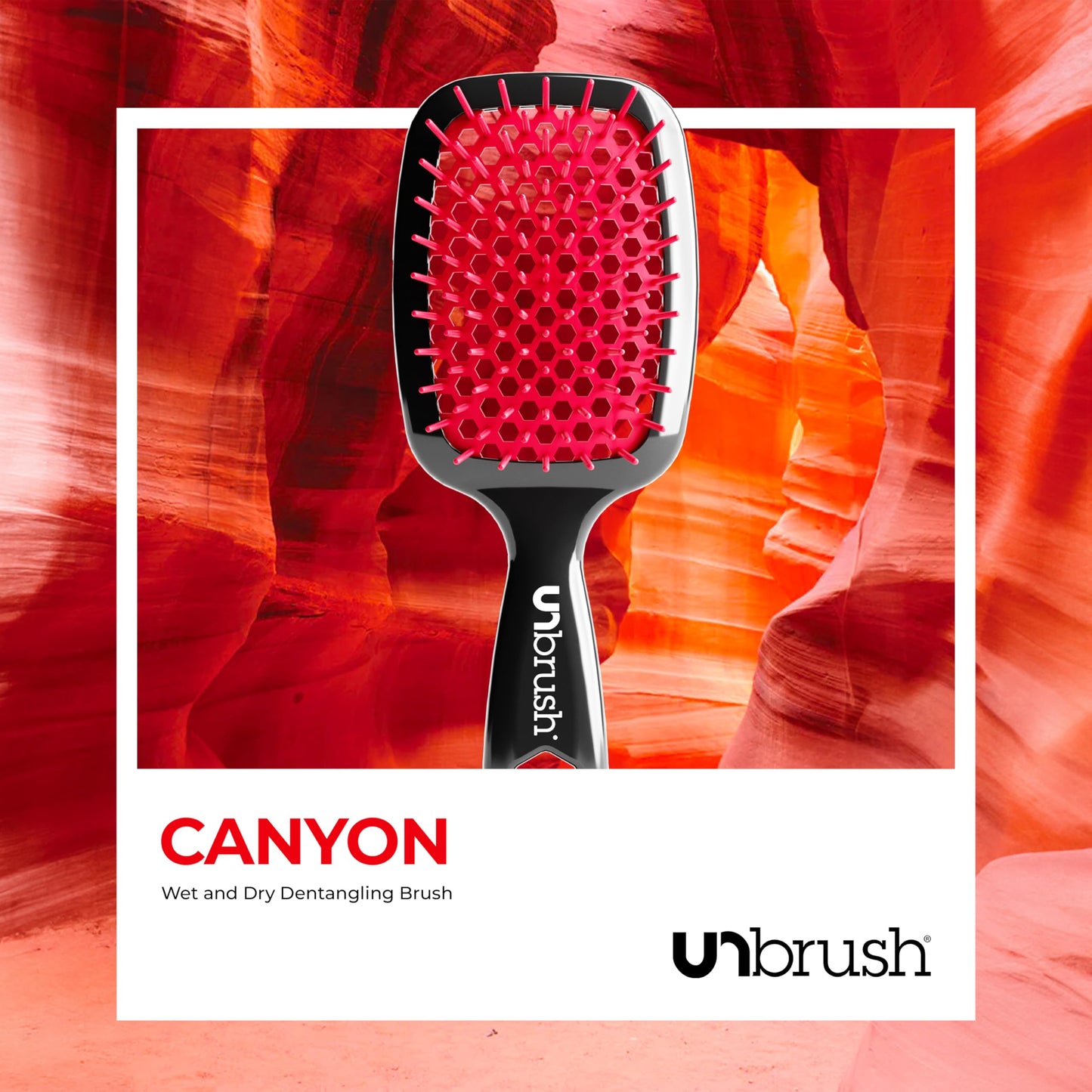 FHI HEAT Unbrush, Red - Detangling Hair Brush Red