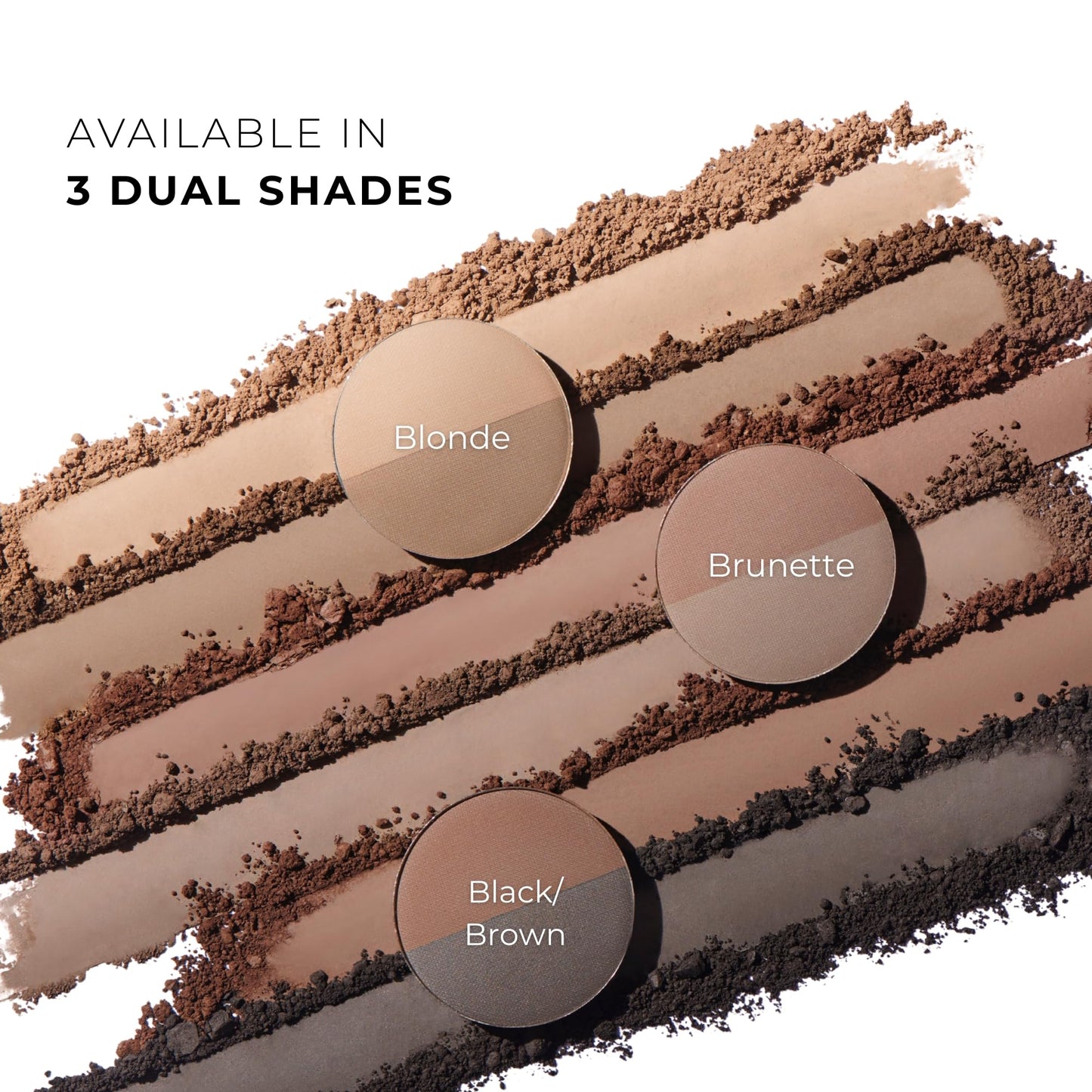 Soft Brow Define & Fill Powder Duo, Includes Dual ended Brush, Vegan and Cruelty Free (Blonde)