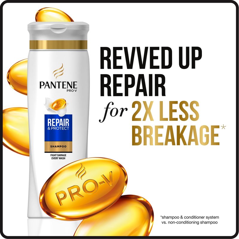 Pantene Pro-V Repair & Protect Shampoo, 12.6 Fl Oz (Pack of 6)