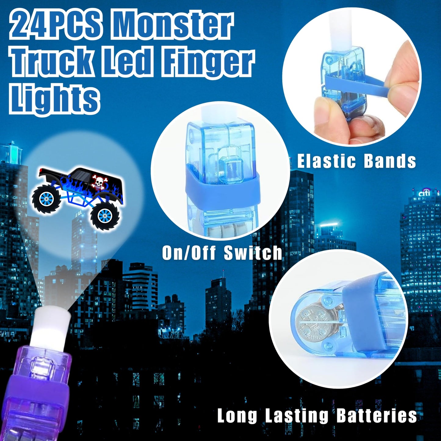 Monster Truck Party Favors, 72 PCS Set