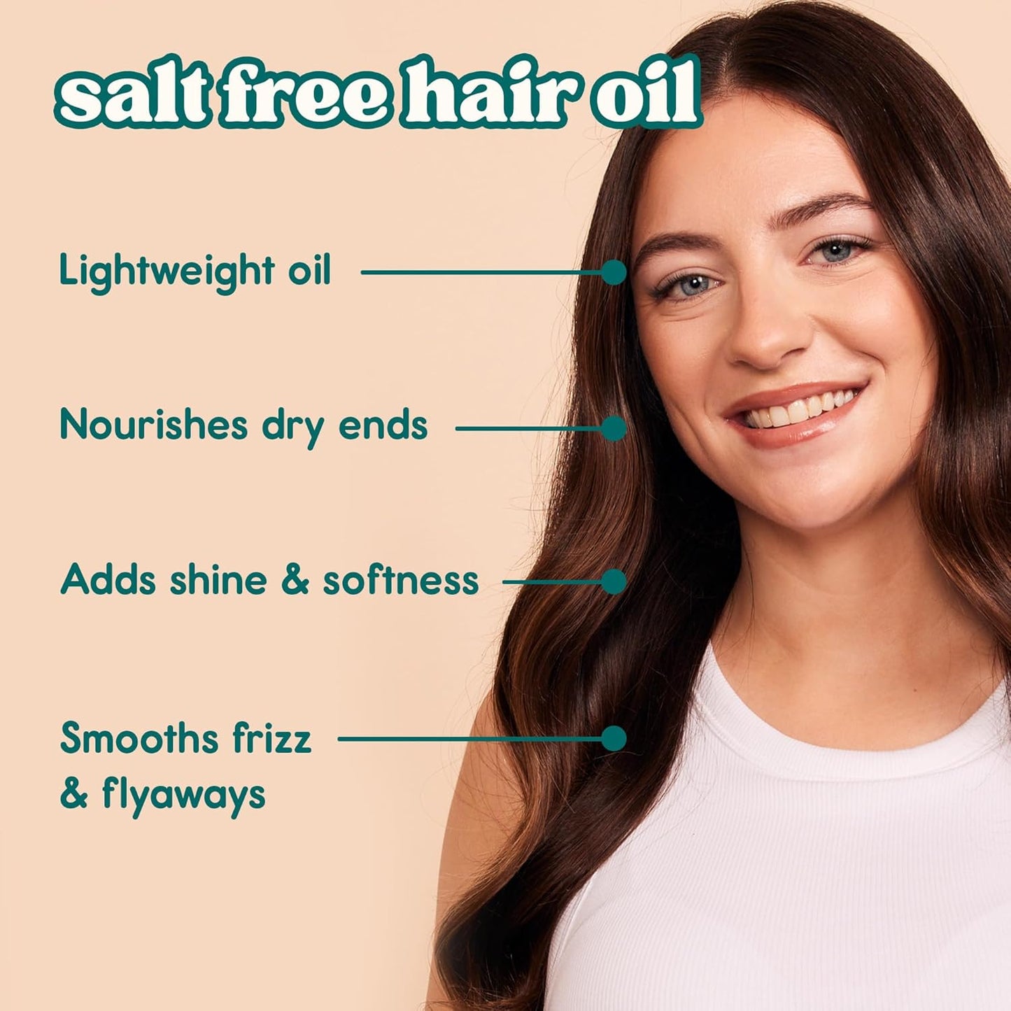 Lightweight Hair Oil - Nourishing Frizz Control & Heat Protectant | Hydrates & Strengthens All Hair Types, 3.38 Fl Oz