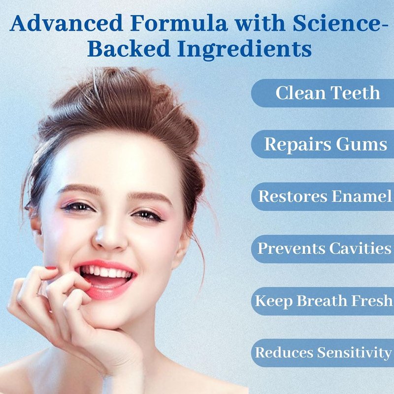Nudenta Cavity Repair Tooth Armor Liquid - Nano Hydroxyapatite Remineralization Drops | 60ml 2-Pack for Enamel Strengthening & Whitening