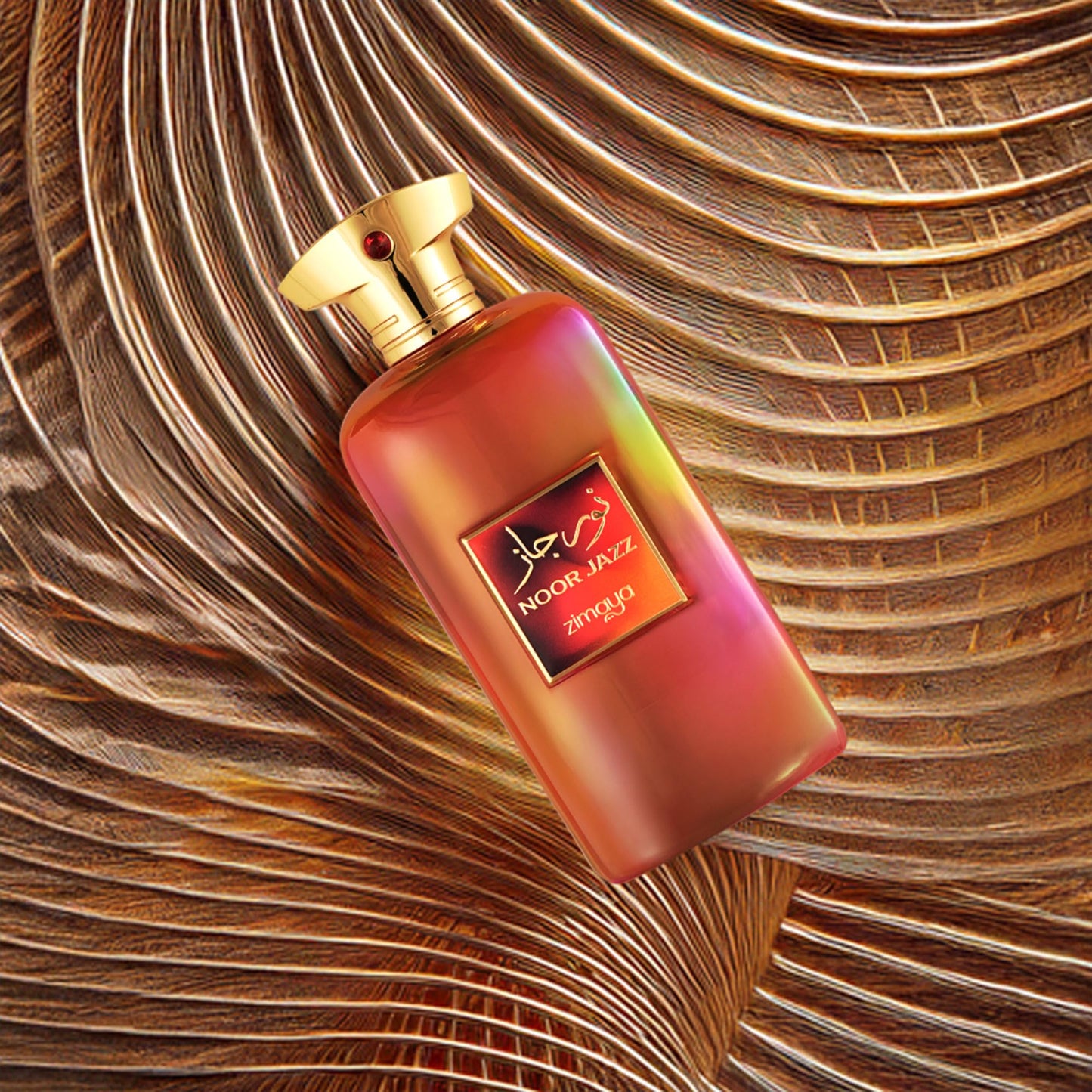 zimaya Noor Jazz Unisex Eau De Parfum, 3.4 Fl. Oz – Luxurious & Sophisticated Woody Amber Fragrance with Saffron, Jasmine, and Musk