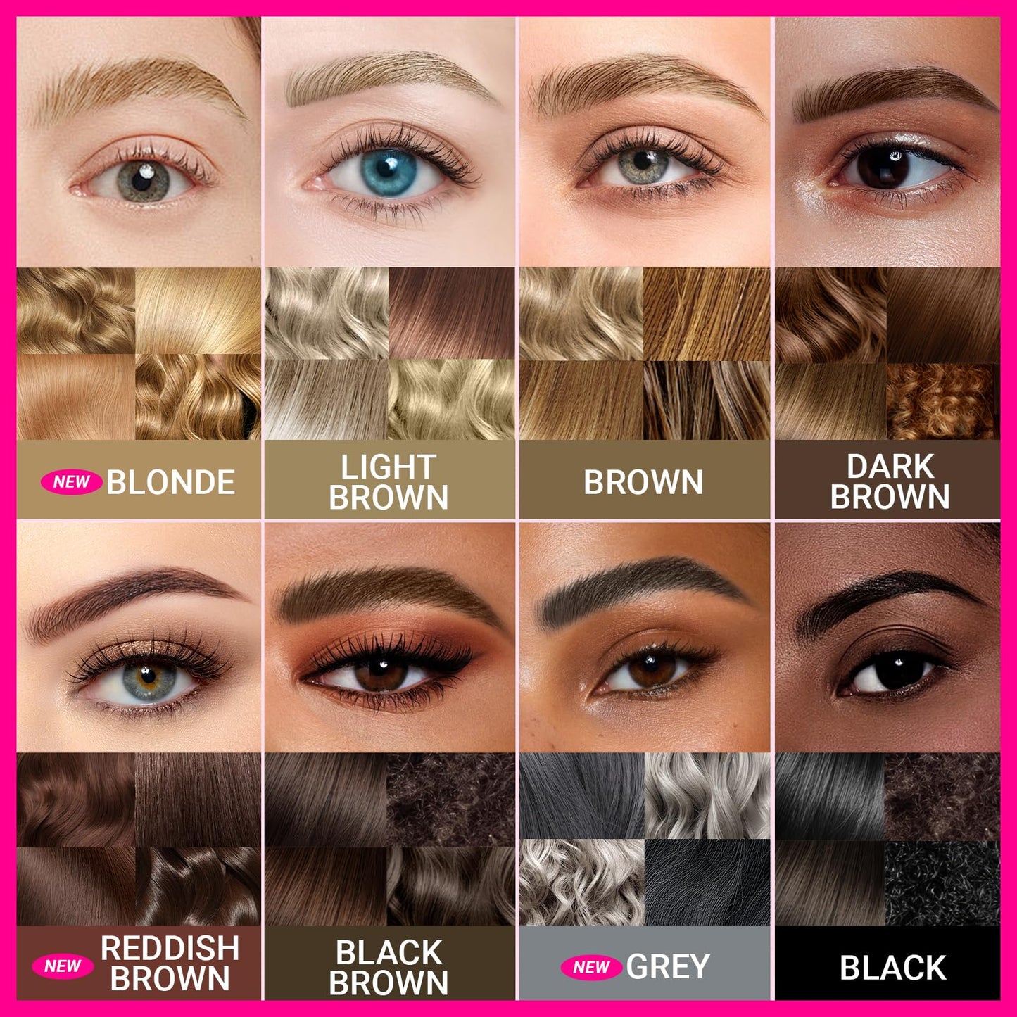iMethod Curved Eyebrow Pen - Eyebrow Pencil, 2 Count Brow Pencil Dual-Ended with Curved Tip and Precise Brush-Tip for Natural Hair-Like Brows, Last All-Day, Light Brown and Brown Each