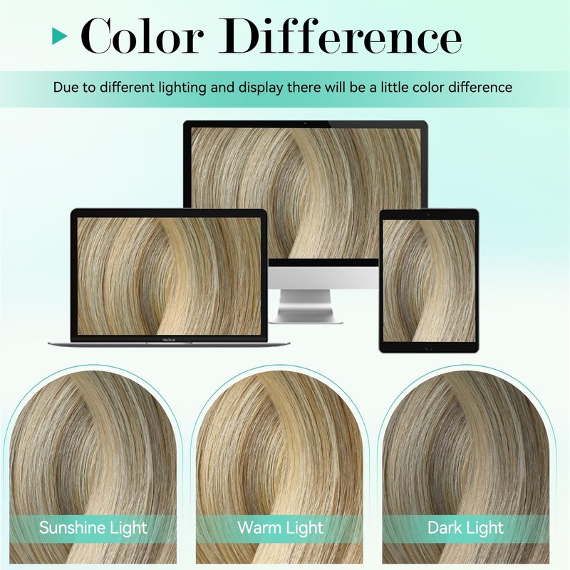 Ukira Ash Blonde Hair Extensions Clip in Real Human Hair, 12 Inch 75g 7pcs 18/613 Mixed Bleach Blonde Clip in Hair Extensions Real Human Hair, Natural Straight Remy Human Hair Clip ins for Women