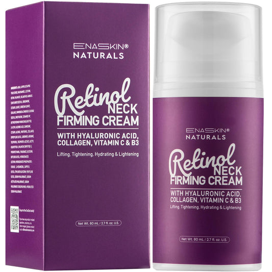 Advanced Neck & Face Firming Cream with Retinol, Hyaluronic Acid & Collagen: Targets Wrinkles, Sagging, and Loose Skin for a Youthful Lift - 2.7 Oz