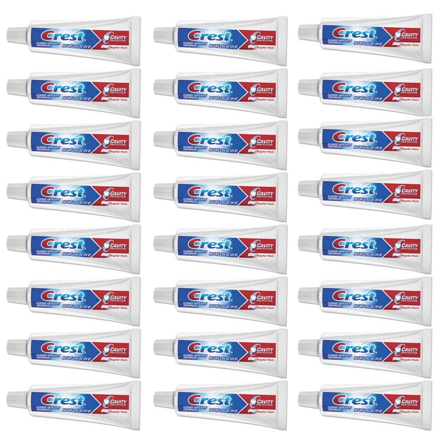 Crest Cavity Regular Toothpaste, Travel Size .85 oz. (Pack of 24)