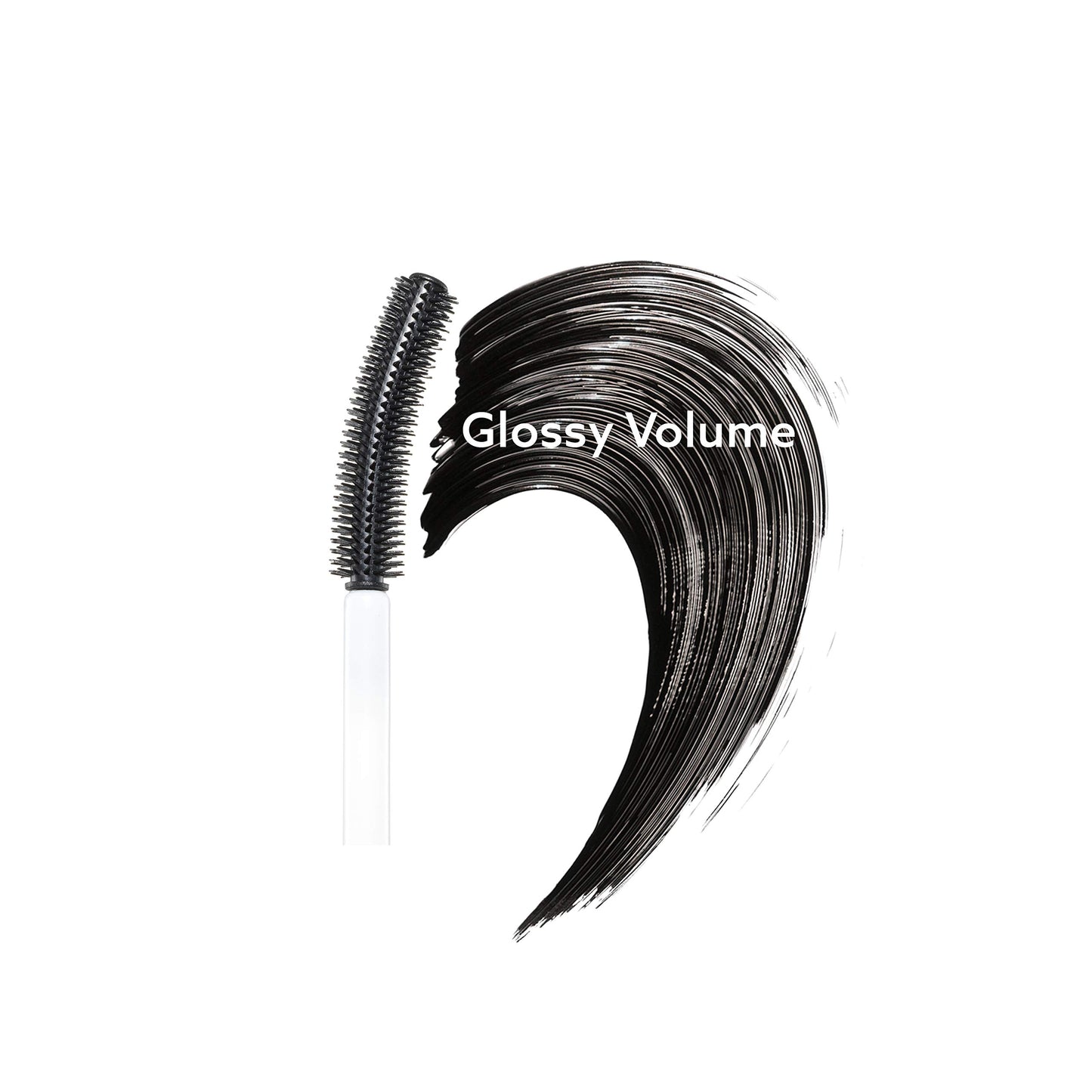 Undone Beauty Laze Lash Glaze Volumizing High Gloss Mascara with Curved Brush - Lightweight Formula for Naturally Boosted, Separated Eyelashes - Vegan and Cruelty Free - Dark Chocolate