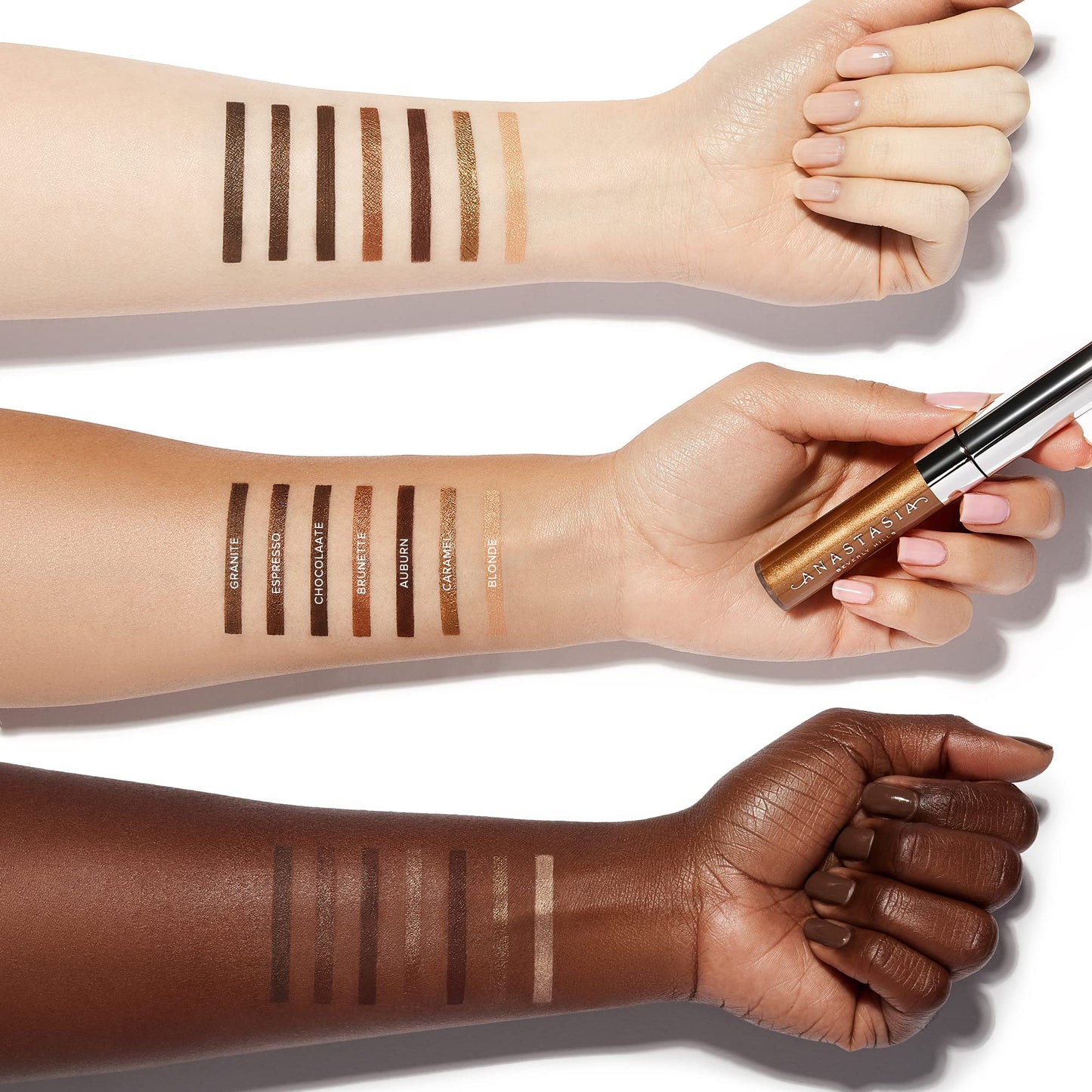 Anastasia Beverly Hills Tinted Brow Gel - Long-Wearing Waterproof Tinted Brow Setter, High-Pigment Formula for Shaping and Defining Arches - Chocolate