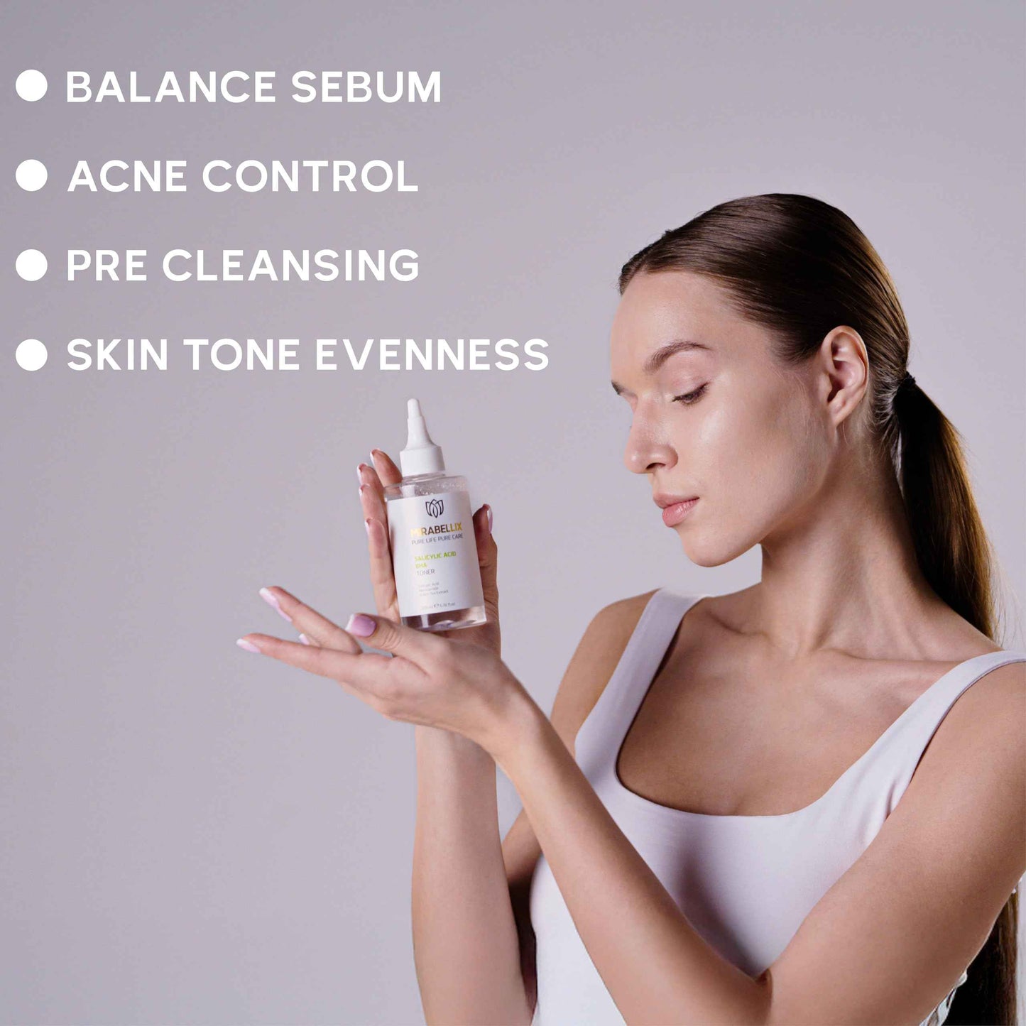 Salicylic Acid BHA Toner for Face – Niacinamide, Green Tea & Willow Bark | Acne & Blackhead Control Toner for Oily, Acne-Prone Skin | Pore Cleansing, Sebum Balance, Even Skin Tone | 6.76 fl. oz