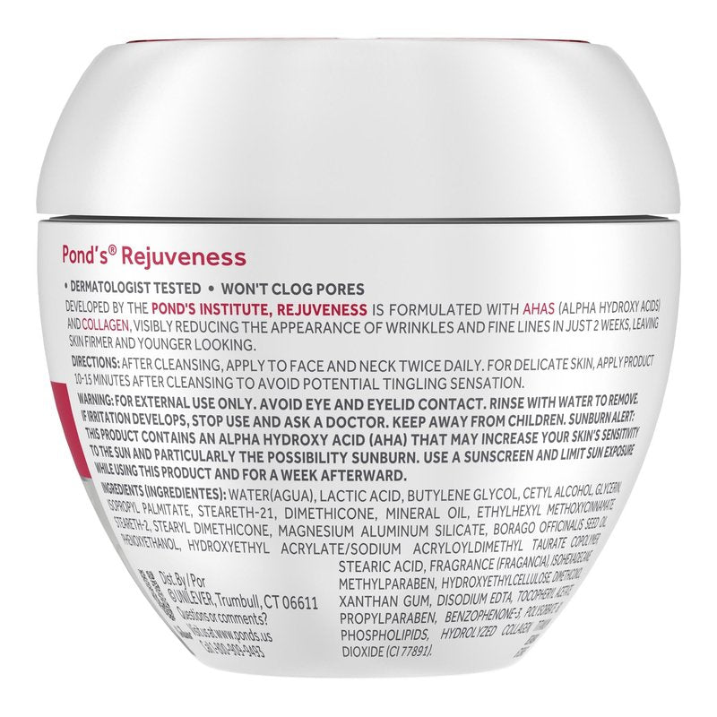 Ponds Rejuveness Anti-Wrinkle Cream 7 Ounce Jar - 2 Pack
