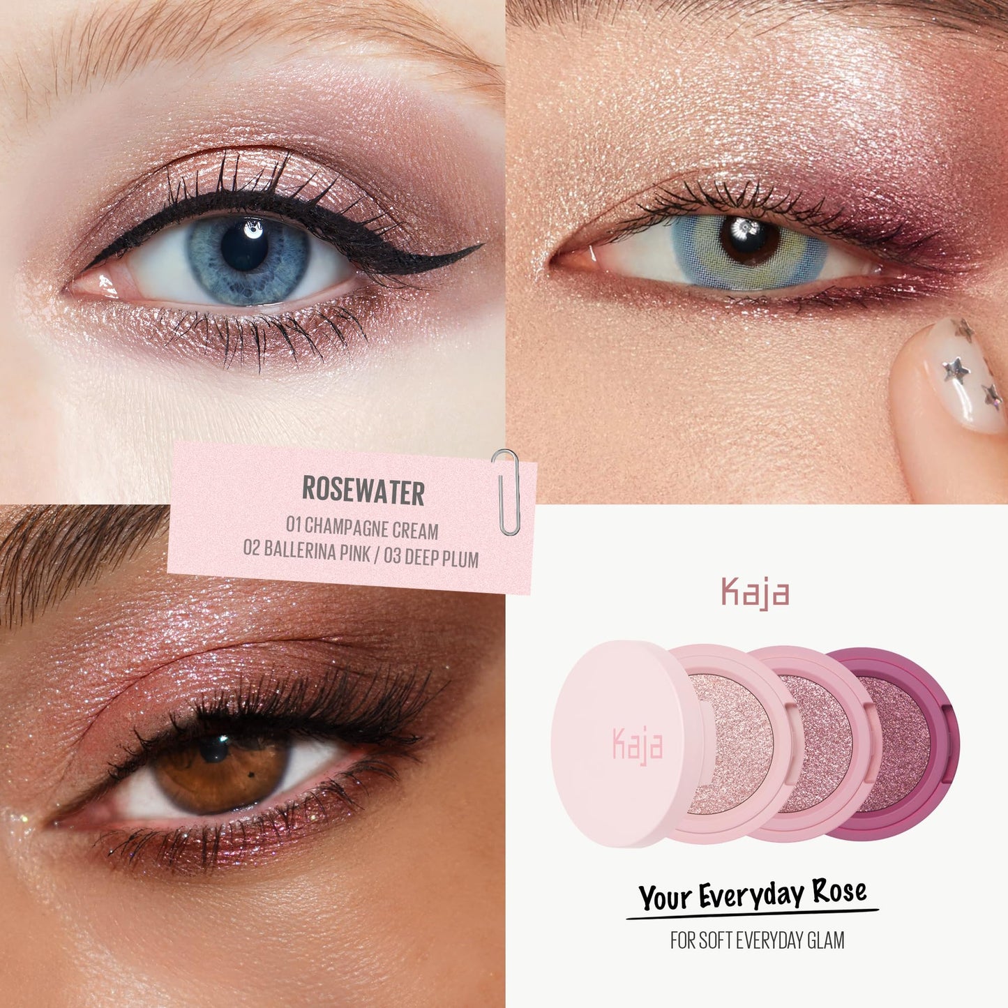 Kaja Beauty Bento Collection | Glitter + Shimmer + Matte | 20 Taro Bubble Tea - Mute Lavender | 2019 Best of Beauty Award in Glitter