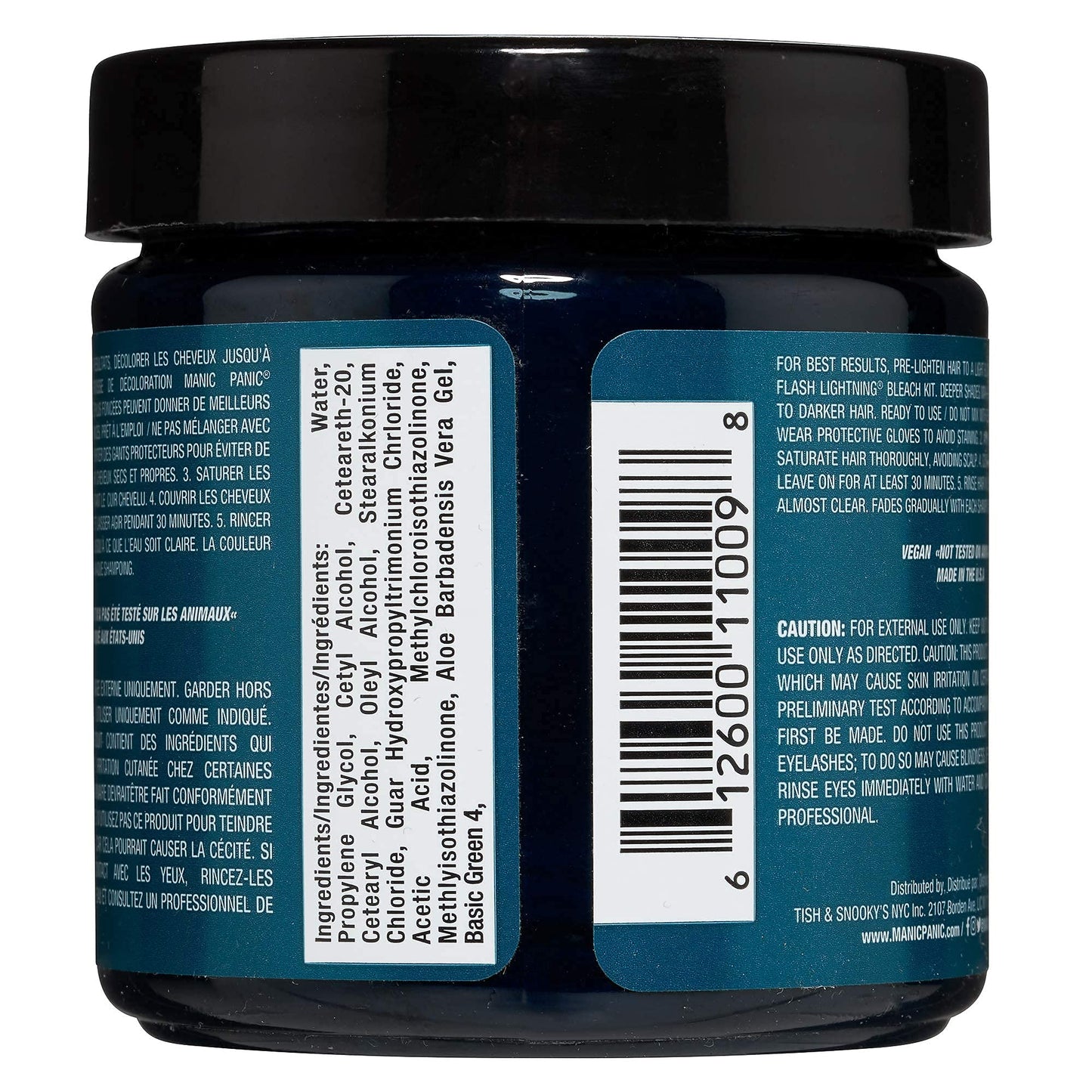 MANIC PANIC Classic Enchanted Forest Semi Permanent Hair Color - Deep Teal Green Hair Dye for Women & Men That Lasts 4-6 Weeks - Vegan, Ammonia & Cruelty-Free - Create & Mix Custom Shades (4oz / 2pk)