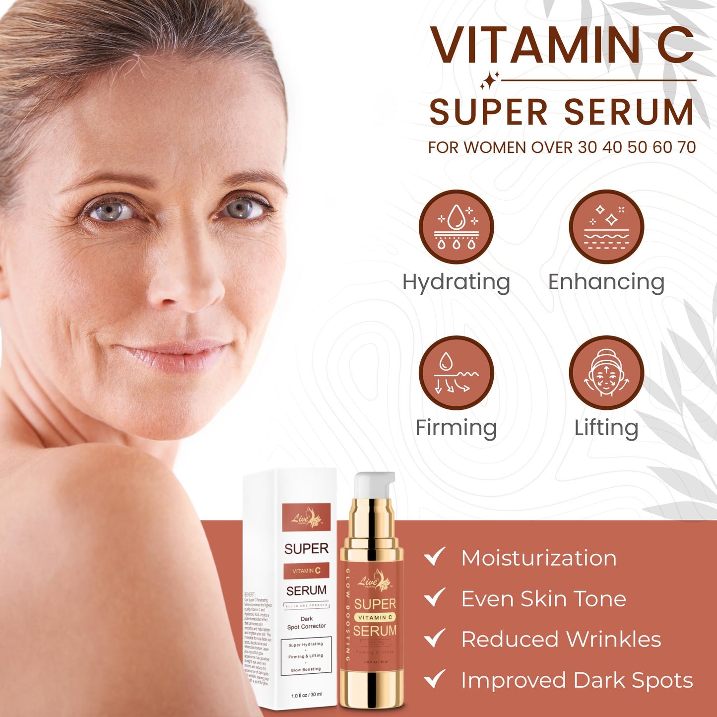 Rapid Dark Spot Remover for Face & Body – Glow Boosting Serum | Vitamin C and Hyaluronic Acid | Age & Sun Spot Corrector, Brown Spot Remover | Anti-Aging | Super Hydrating | Firming & Lifting