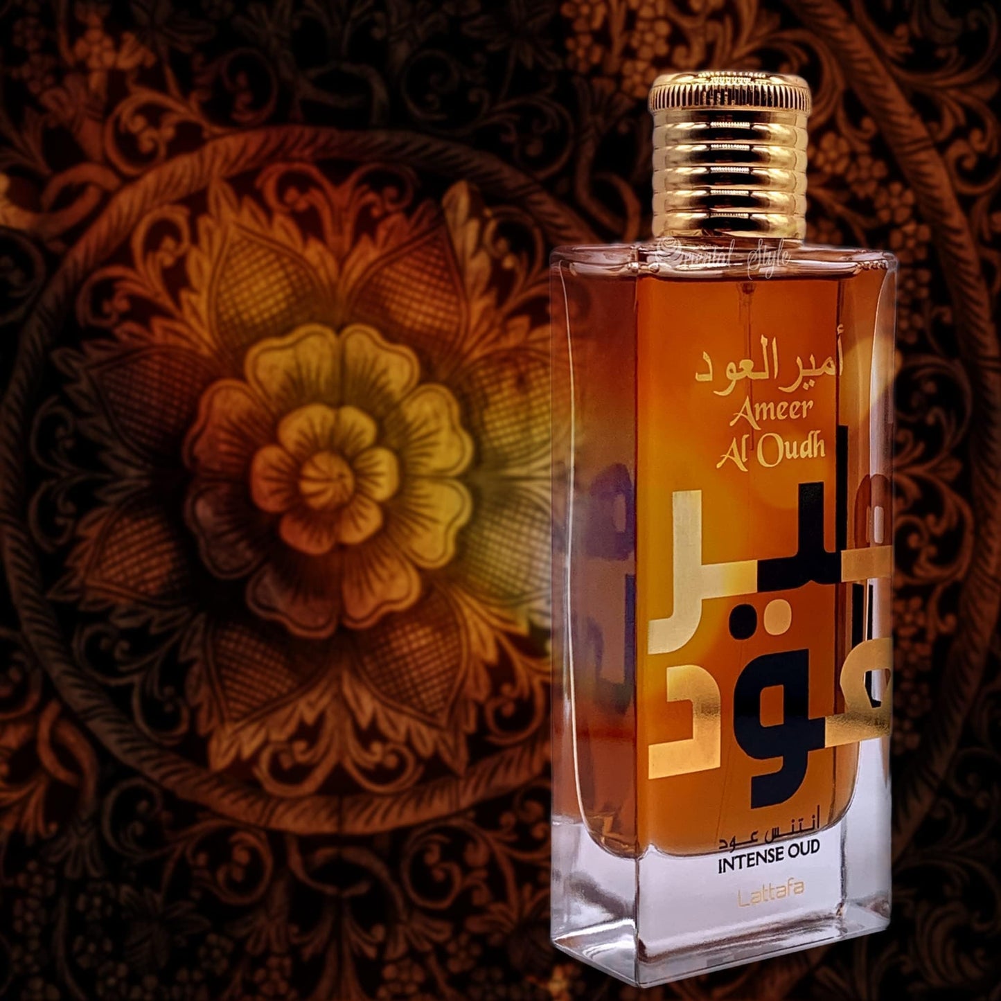 Lattafa Ameer Al Oud Intense Oud for Unisex Eau de Parfum Spray, 3.4 Ounce (Pack of 2)