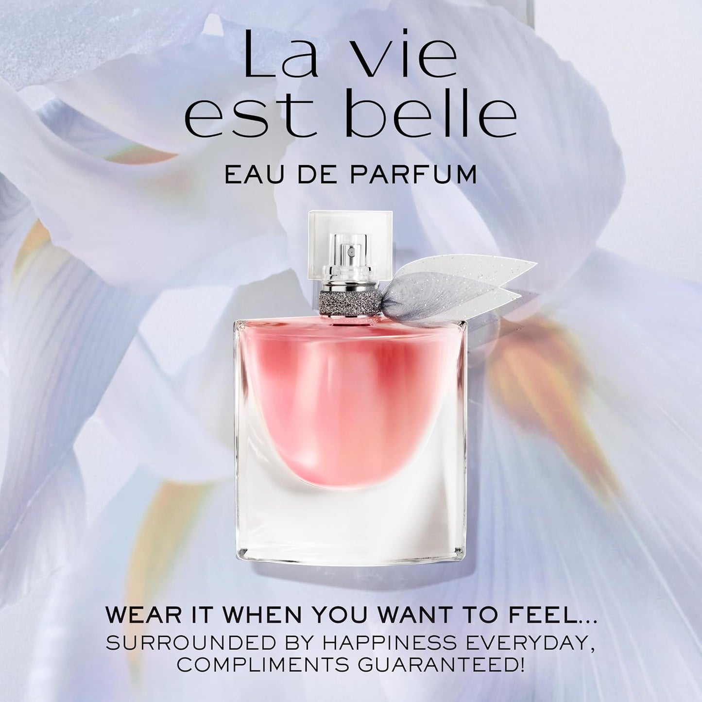 Lancôme La Vie Est Belle Eau de Parfum | Long-Lasting Floral Fragrance with Iris, Patchouli & Vanilla - 3.4 oz