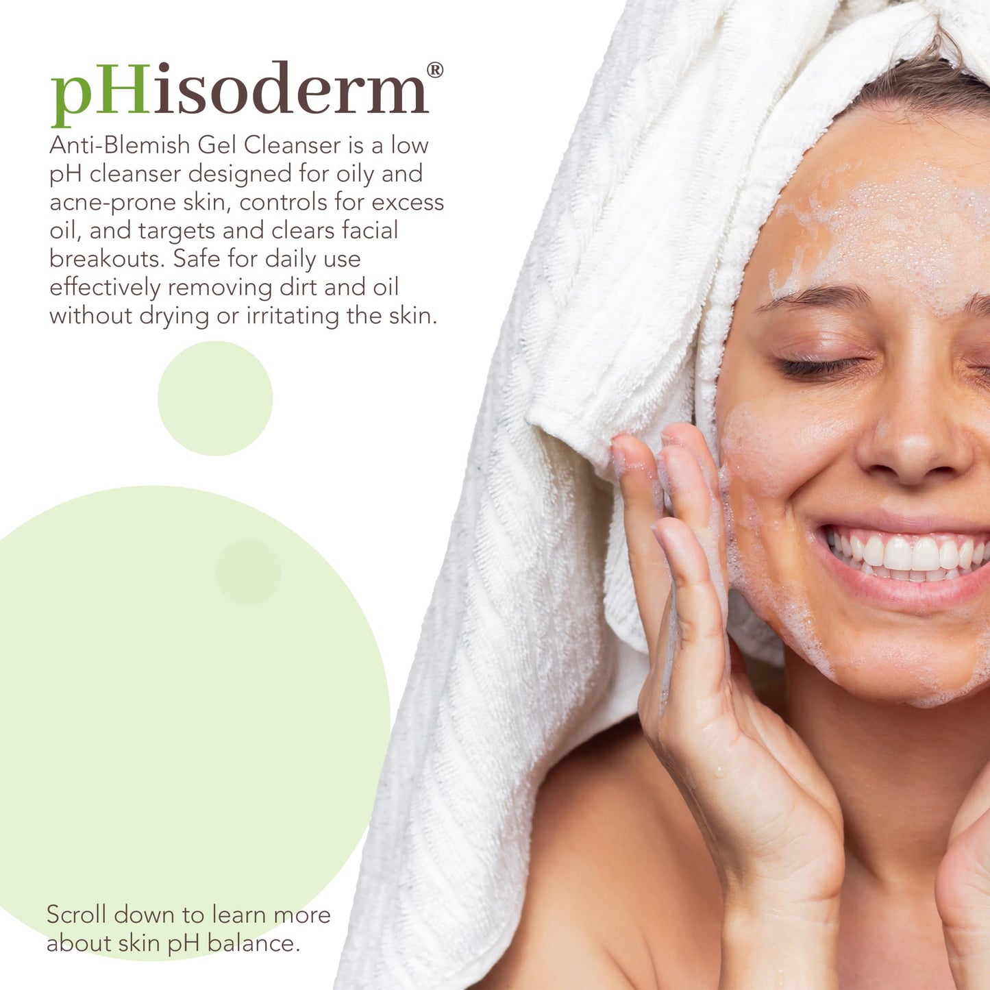 pHisoderm Anti-Blemish Salicylic Gel Cleanser For Acne, pH Balanced Clears & Prevents Breakouts, Free From Parabens, Sulfates, Mineral Oil, Soap, Alcohol & Dyes, 6 Fl Oz (3 x 6 fl oz)