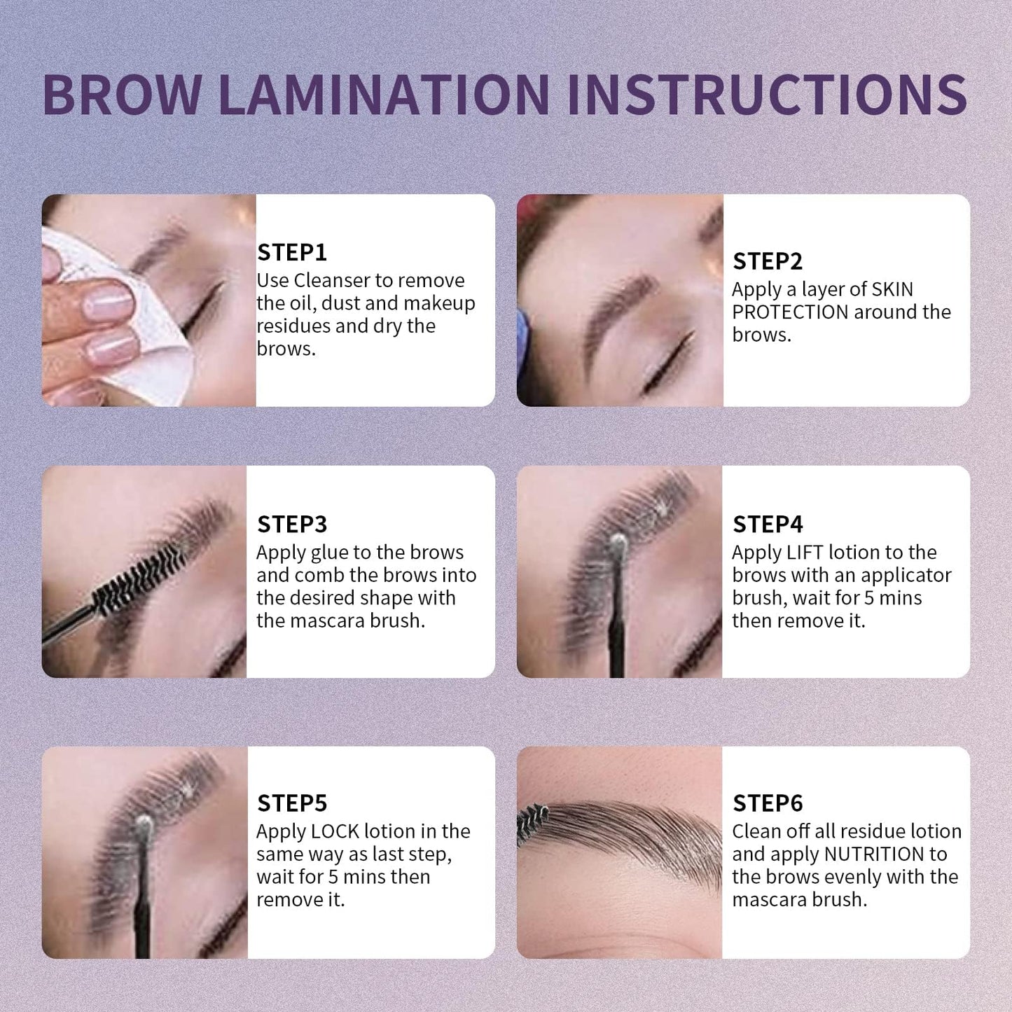 Libeauty Lash Lift Kit & Brow Lamination, Korean Made Eyelash Perming Lotion for Home Salon, Professional DIY Curling Starter Set with Strong Glue & Individual Sachets, 20 Pcs