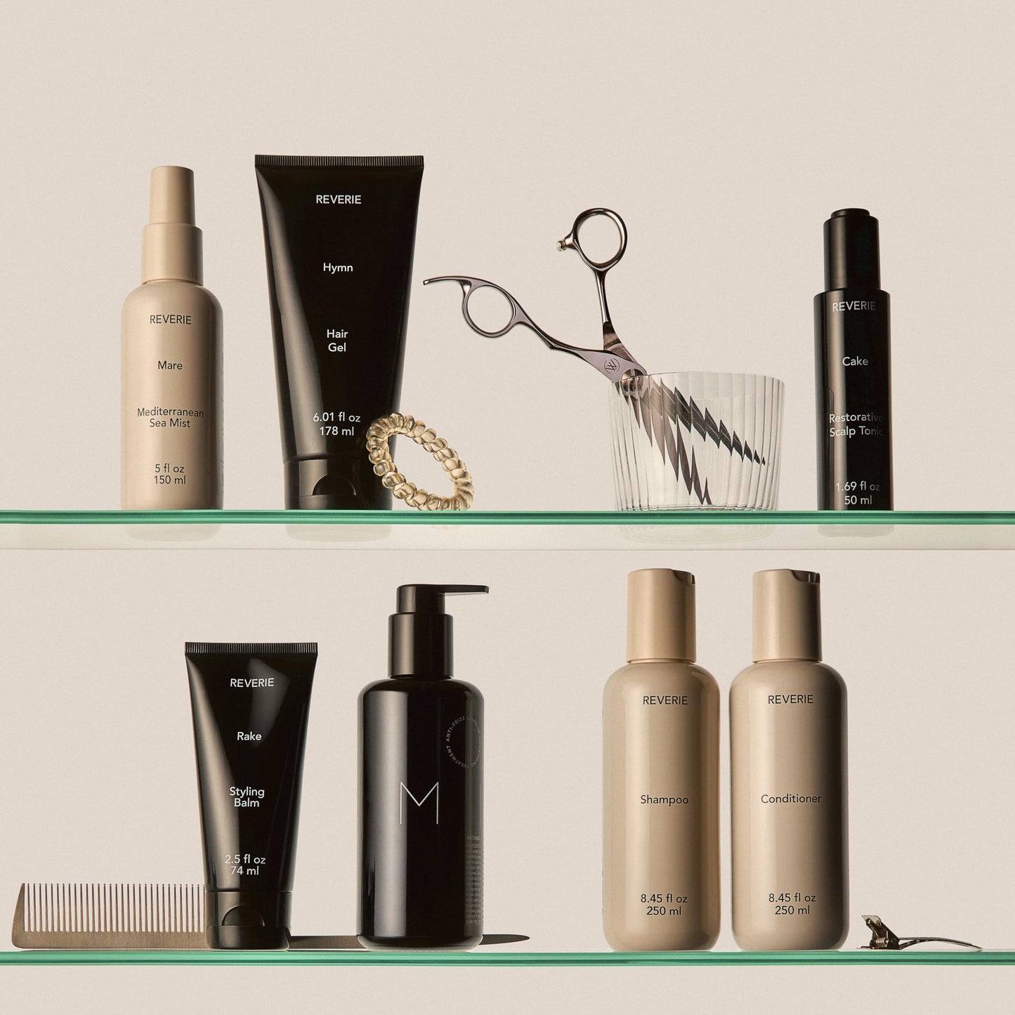 REVERIE - Natural Rake Styling Balm | Sulfate-Free, Silicone-Free, Color-Safe, Clean Hair Care (Full Size, 2.5 oz | 74 ml)