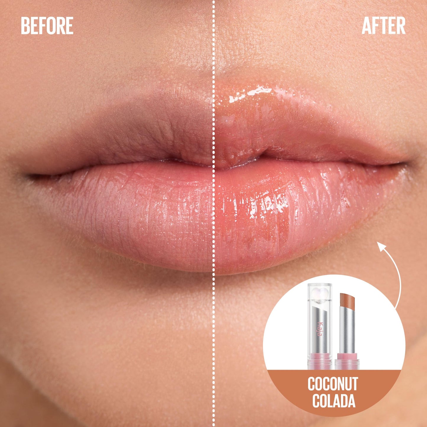 Kaja Juicy Glass Lip Balm | Plumping Lip Gloss Hydrating Lip Balm, Korean Beauty Tinted Lip Care, Moisturizing Lip Products, Nourishing Lip Moisturizer, Radiant Glow | Coconut Colada, 0.15 oz