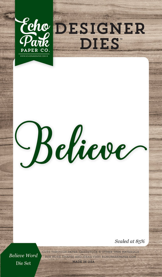 Echo Park Paper Company Believe Word Die Set