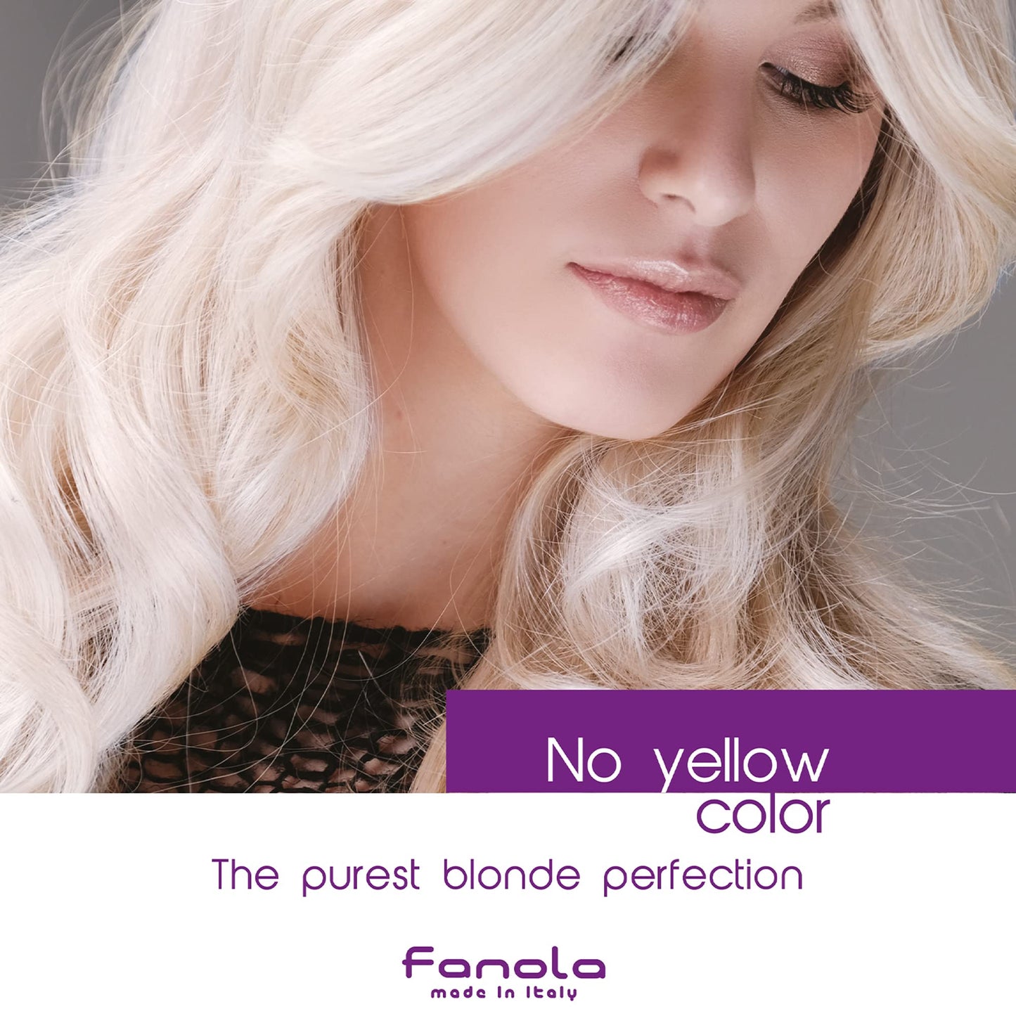Fanola No Yellow Purple Shampoo - Purple Color Depositing Shampoo for Blondes, Bleached & Grey Hair - Formulated with Violet Pigment to Remove Brassy Tones from Hair (11.83 Fl oz)