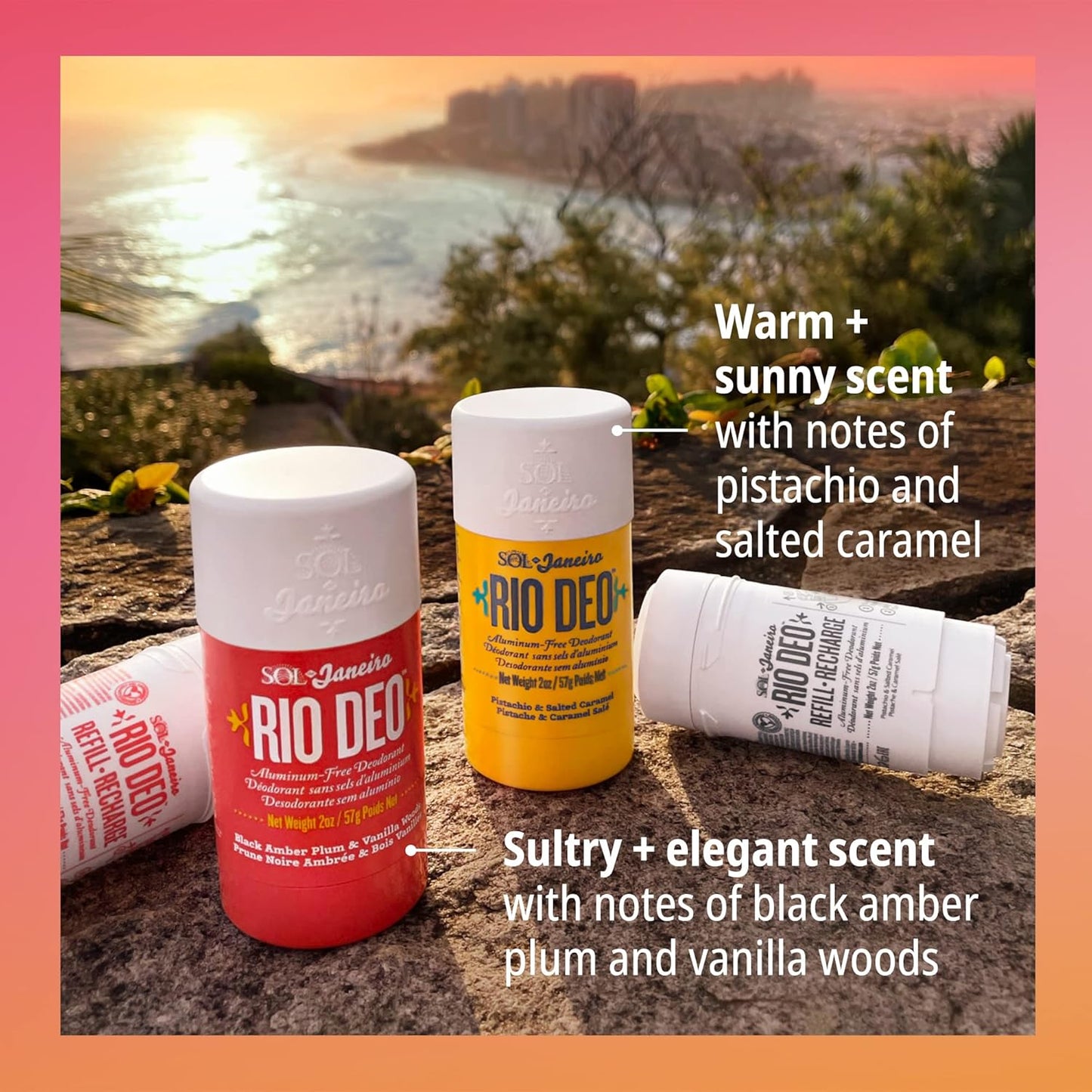 Rio Deo Aluminum-Free Deodorant Refill Cartridge | Sol de Janeiro - Eco-Friendly & Long-Lasting