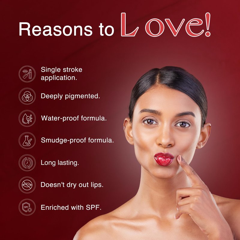 NOURISH MANTRA Matte Liquid Lipstick with SPF/Mini Lipstick/Water Proof/Smudge Proof/Transfer Proof/Long Lasting/For All Skin Tones/Set of - 4 (1.2ml Each)