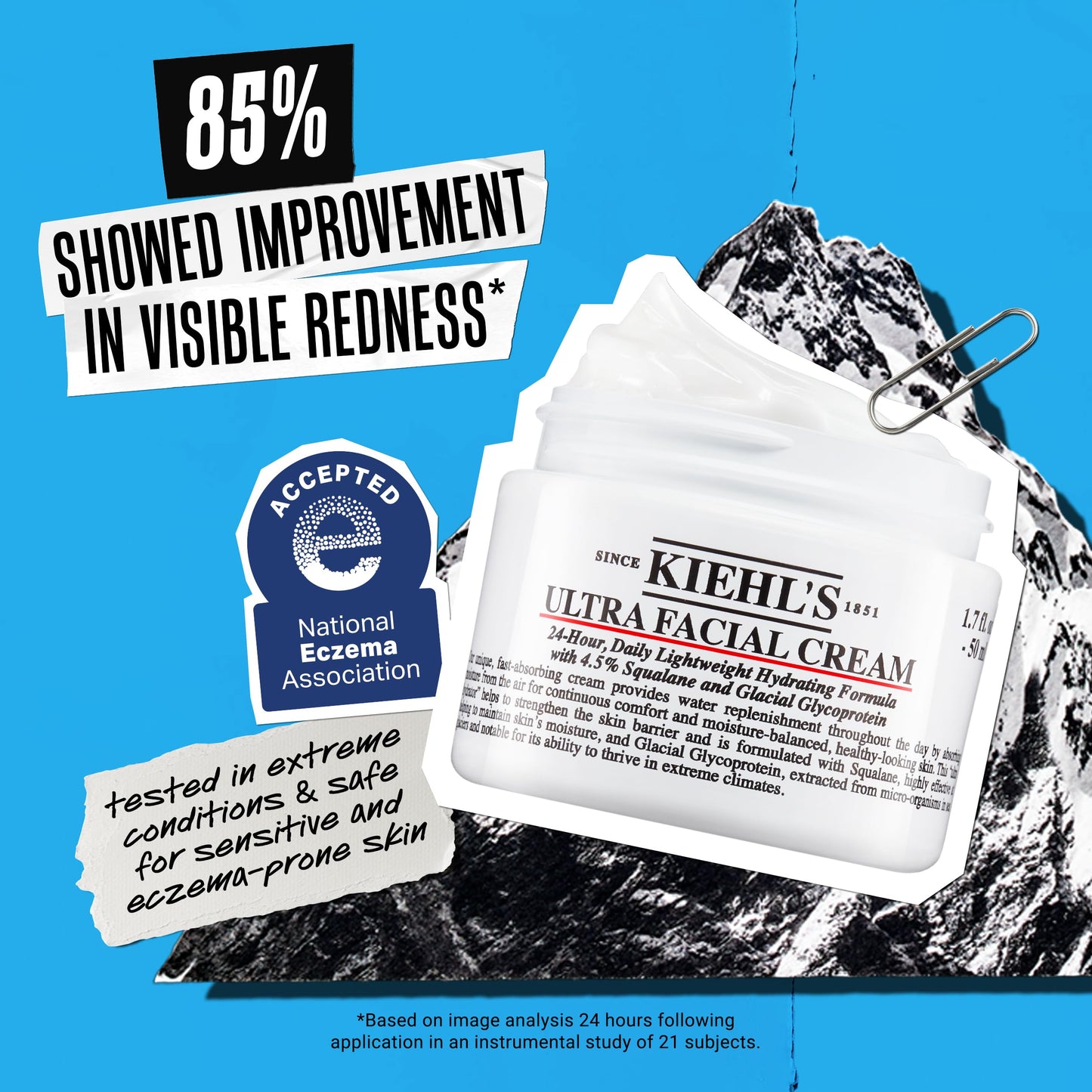 Kiehl's Ultra Facial Cream Moisturizer, Daily Lightweight Face Cream Hydrates Skin, Lotion with Pro-Ceramides, Provides Lasting Hydration and Moisture Surge, For All Skin Types, Fragrance Free