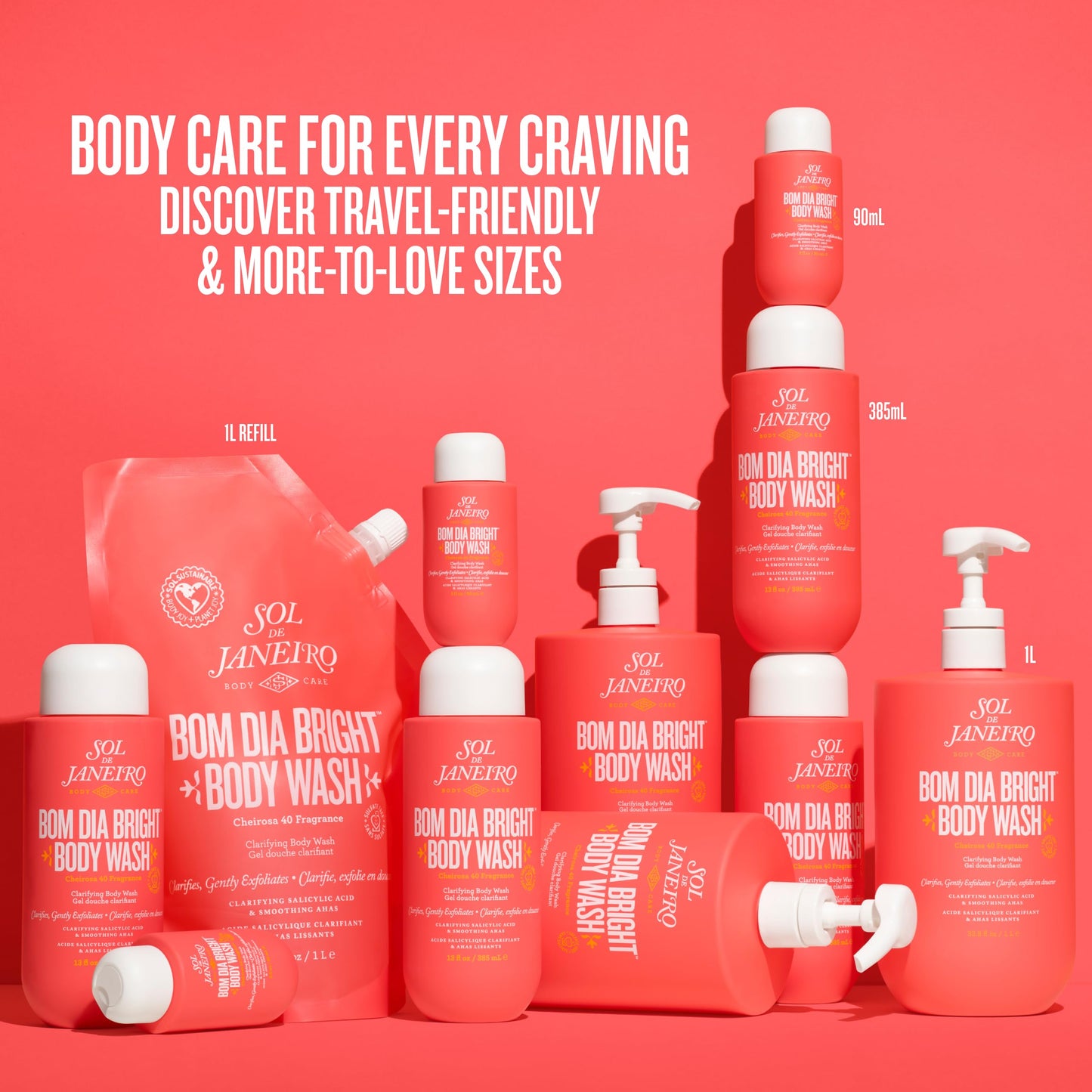 Sol de Janeiro Bom Dia Bright Body Wash - 1L Jumbo Size with Pump