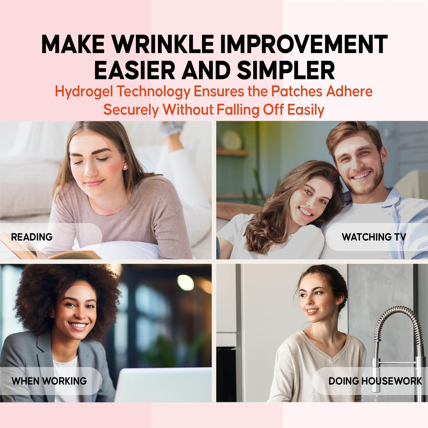 Forehead Wrinkle Patches Overnight: Anti-Wrinkle Facial Masks, Face Tape with Hydrolyzed Collagen - Forehead Lines Remover for Smoothing Fine Lines