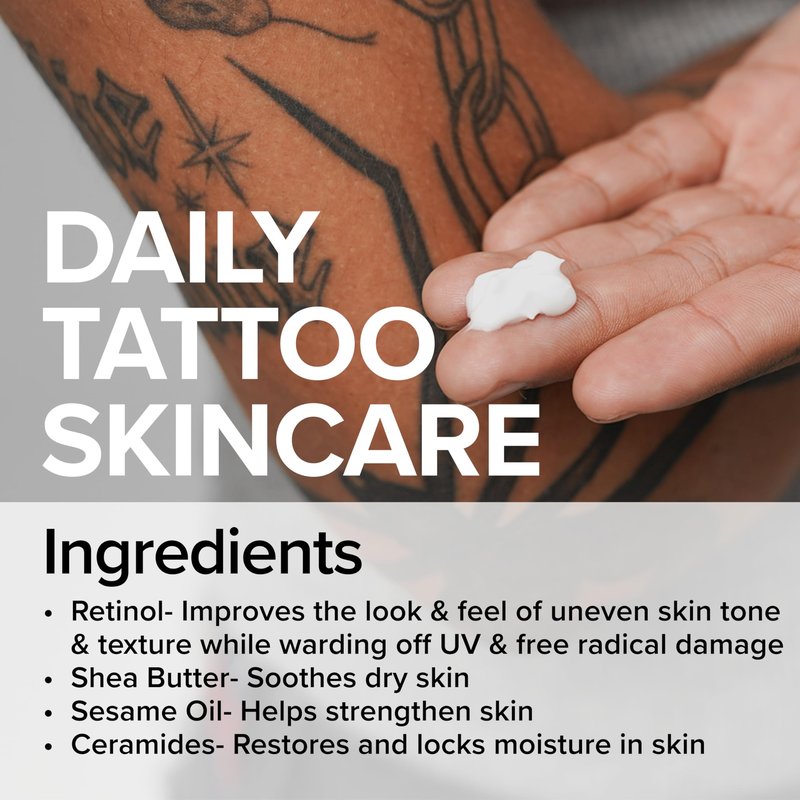 Mad Rabbit Replenish Tattoo Body Lotion - Fragrance-Free Lotion, Non-Greasy & Silicone-Free, Clean Ingredients, Lightweight for Daily Use (9.5 Ounce)