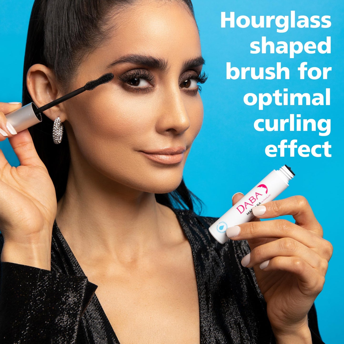 DABALASH Daba Duo – Waterproof Mascara & Gentle Vegan Mascara in Very Black – Promotes Longer, More Voluminous & Defined Lashes – Paraben & Cruelty-Free – 0.45 oz & 0.3 oz