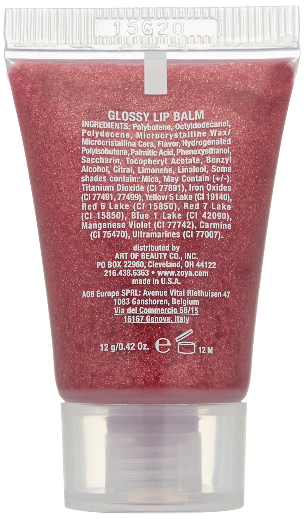 ZOYA Lip Gloss, Starlet, 0.42 oz.