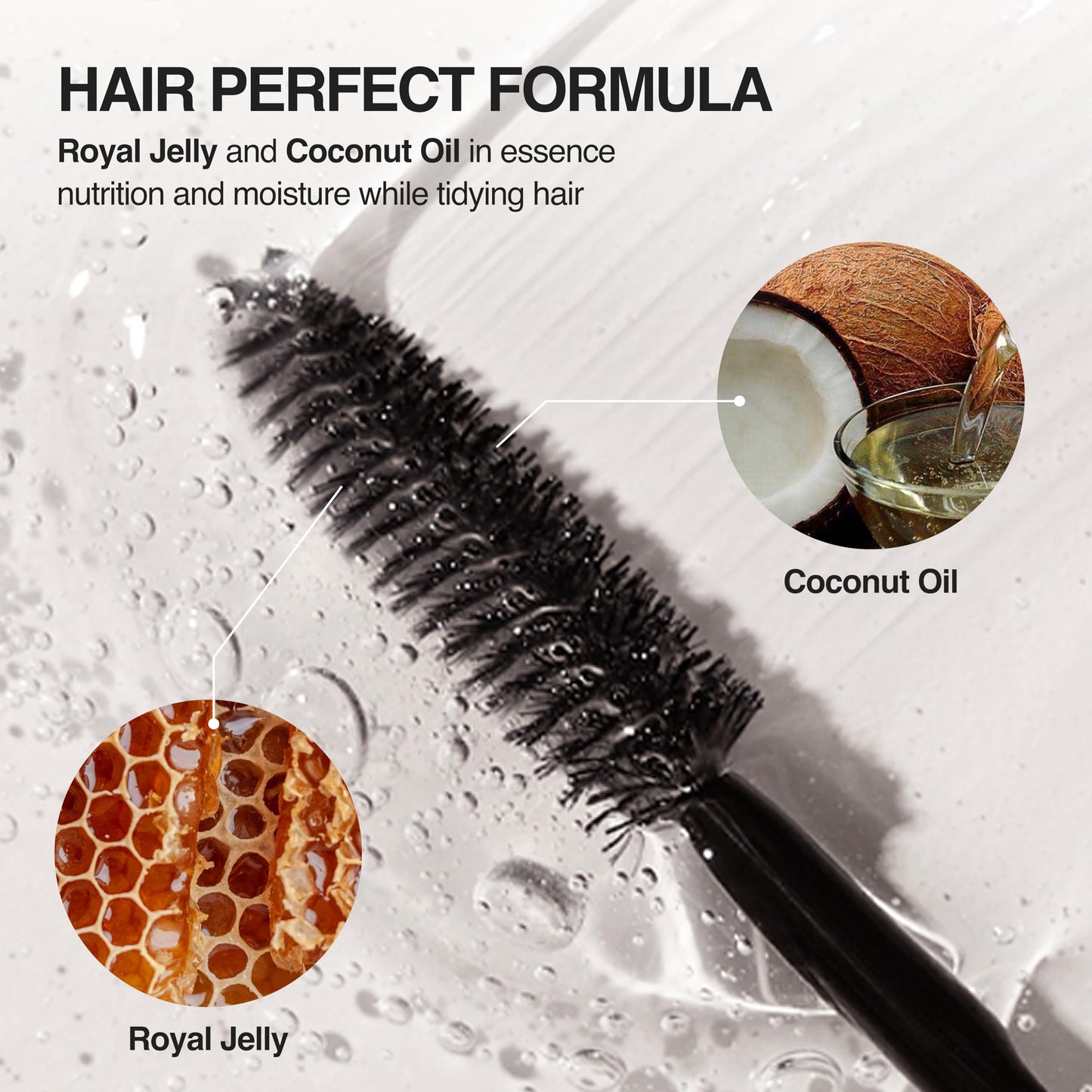 ANAZE Ssenmuri Cara 8ml – Stubborn Hair & Flyaway Hair Fixing Mascara – Built-In Applicator – Lightweight, Non-Sticky Formula, Strong Hold, Gifts for Woman